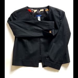 Black J. Crew cropped blazer